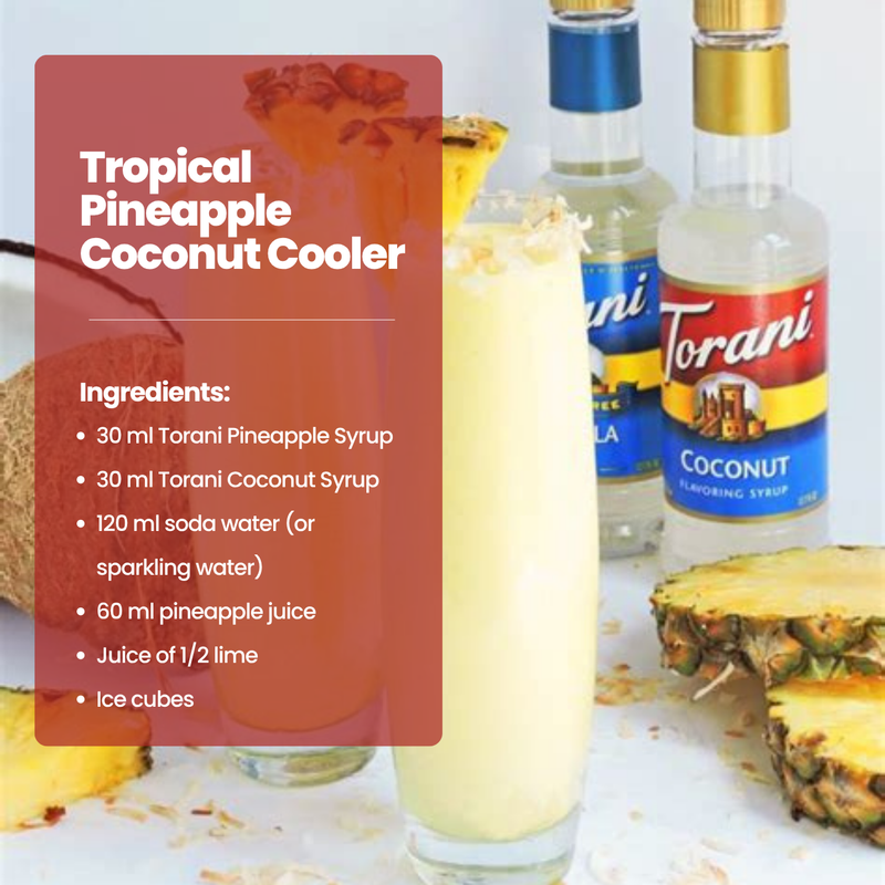 Tropical Pineapple Coconut Cooler: A Refreshing Escape