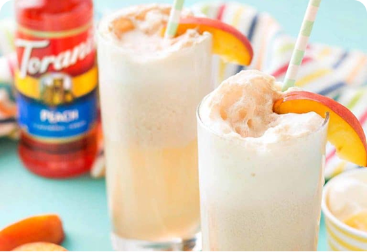 Peach Cream Soda: Summer Dessert in a Glass