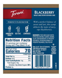 Torani Syrup Blackberry 750ml