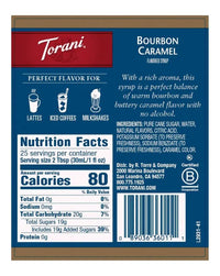 Torani Syrup Bourbon Caramel 750ml