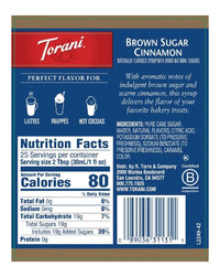 Torani Syrup Brown Sugar Cinnamon 750ml