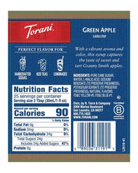 Torani Syrup Green Apple 750ml