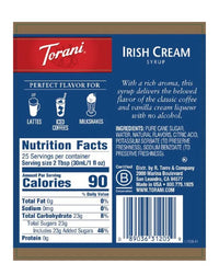 Torani Syrup Irish Cream 750ml