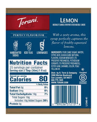 Torani Syrup Lemon 750ml