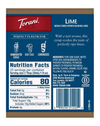 Torani Syrup Lime 750ml