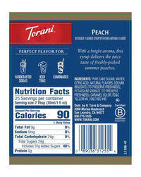 Torani Syrup Peach 750ml