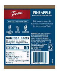 Torani Syrup Pineapple 750ml