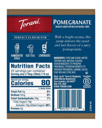 Torani Syrup Pomegranate 750ml
