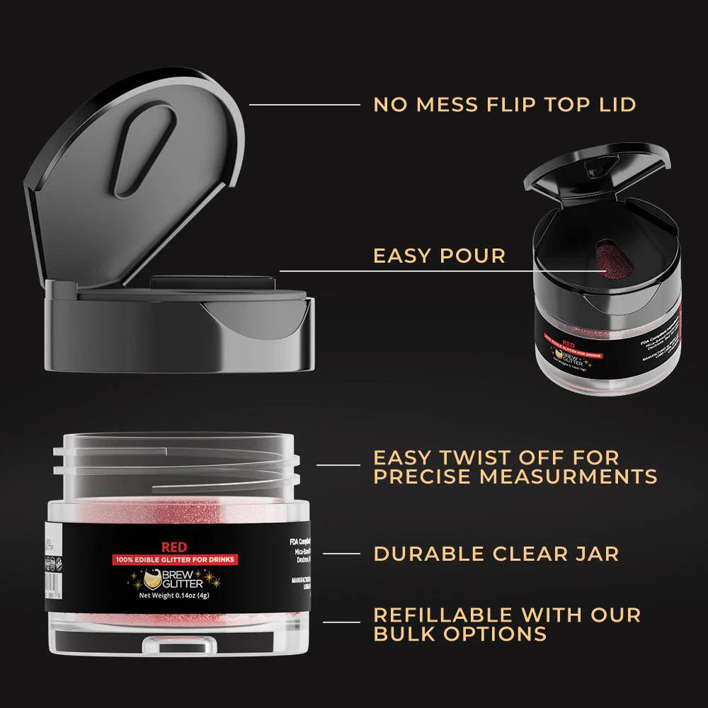 Brew Glitter -4g - Red