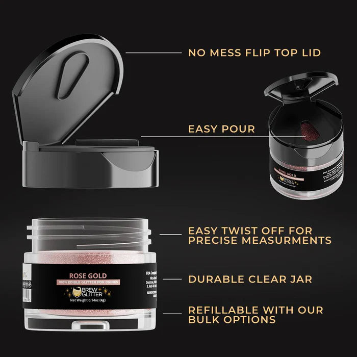 Brew Glitter - 4g - Rose Gold