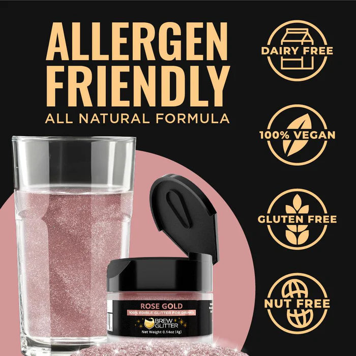 Brew Glitter Rose Gold 45g