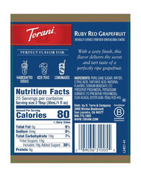 Torani Syrup Ruby Red Grapefruit 750ml