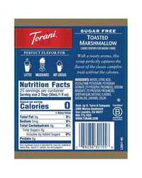 Torani Sugar Free Syrup Toasted Marshmallow 750ml