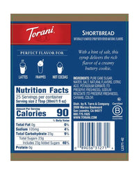 Torani Syrup Shortbread 750ml