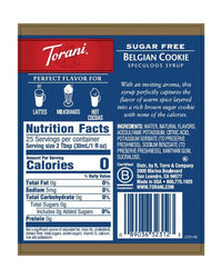 Torani Sugar Free Syrup Belgian Cookie 750ml