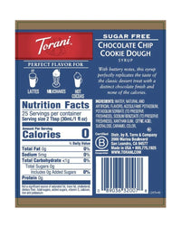 Torani Sugar Free Syrup Chocolate Chip Cookie Dough 750ml