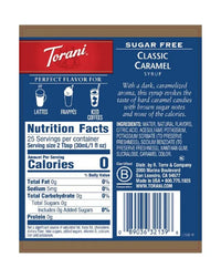Torani Sugar Free Syrup Caramel 750ml