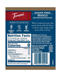 Torani Sugar Free Syrup Mango 750ml