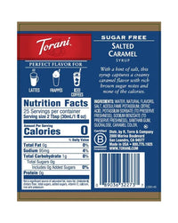 Torani Sugar Free Syrup Salted Caramel 750ml