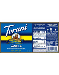 Torani Sugar Free Vanilla 375ml