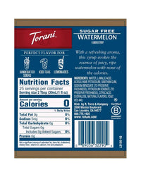 Torani Sugar Free Syrup Watermelon 750ml