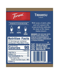 Torani Syrup Tiramisu 750ml