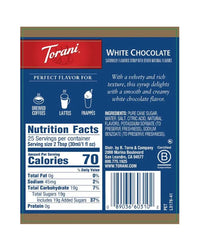 Torani Syrup White Chocolate 750ml